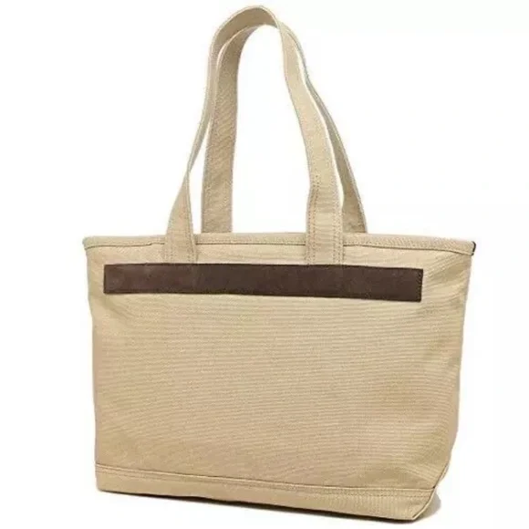 NWT• Marc Jacobs University Medium Canvas Tote Bag in Oat Tan Beige M0016405 - Picture 2 of 9